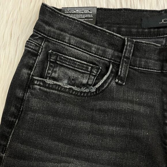 JOE'S Jeans Mid-Rise Kasey Straight Crop Jeans Black Distressed size 26 - Picture 6 of 13